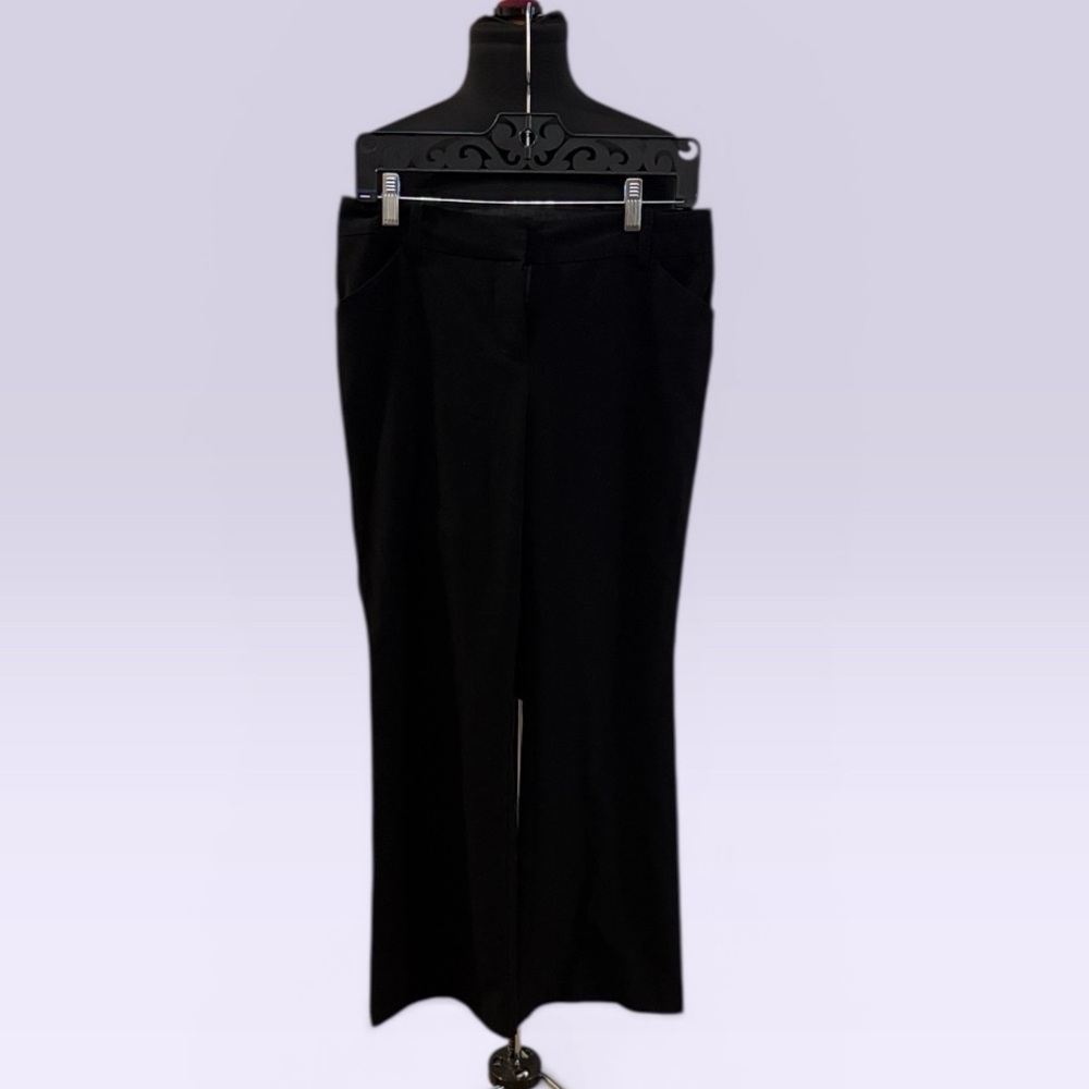 Ally B Black Straight-Leg Dress Pants